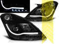 LTG Pair LED Lightbar Headlights Suzuki Swift FZ NZ 10-17  H7 / H1 Black LHD
