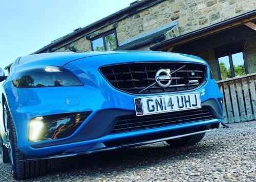 DTST UK Volvo V40 R-Design VR Front Bumper Lower Splitter Gloss Black 2012+