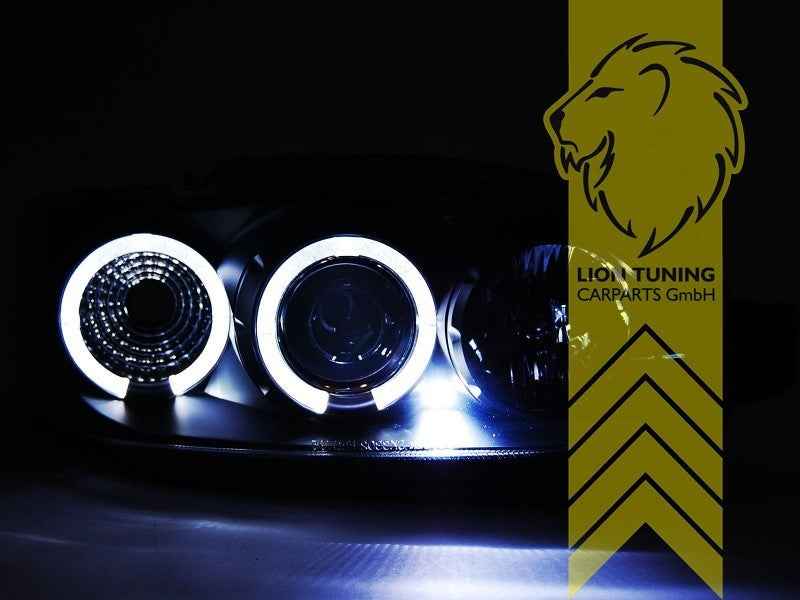 LTG Pair LED DRL Halo Headlights Ford Escort 7 VII Saloon Estate Cabrio 95+ LHD