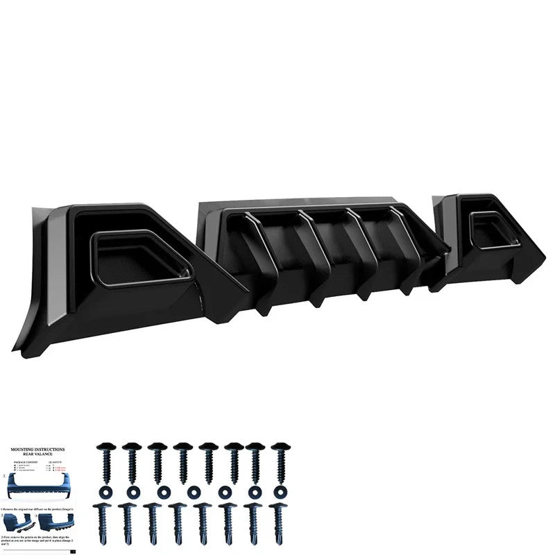 OW Rear Bumper Diffusor Splitter VW Transporter T7 V710 24+Transit Custom 23+