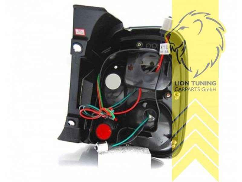 LTG Pair LED Rear Lights Lamps Fiat 500 312 595 695 07+ Abarth black smoke LHD