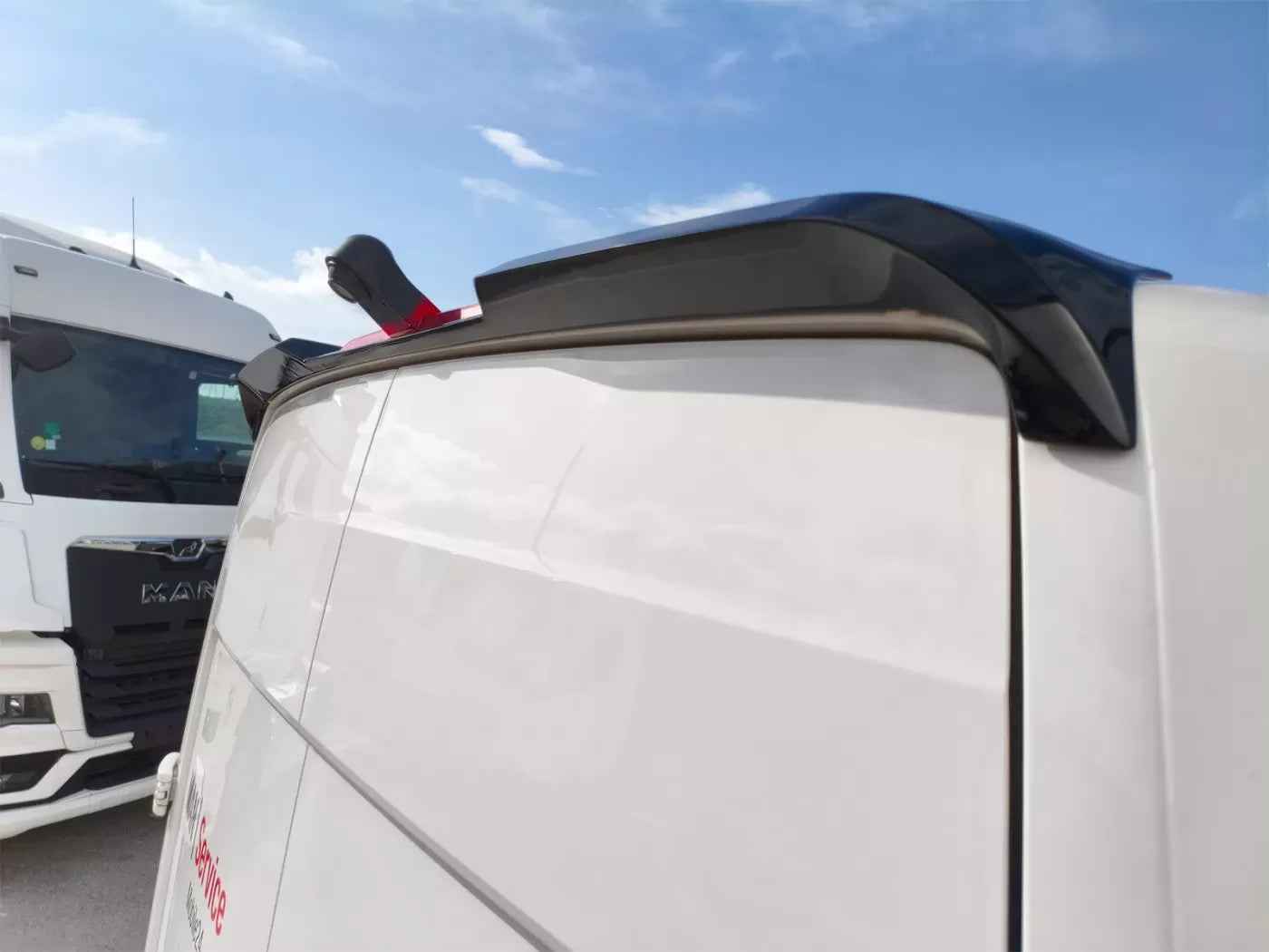 Motordrome Rear Wing Roof Spoiler VW Crafter Mk2 MAN TGE High Roof H2 17+ Barn D