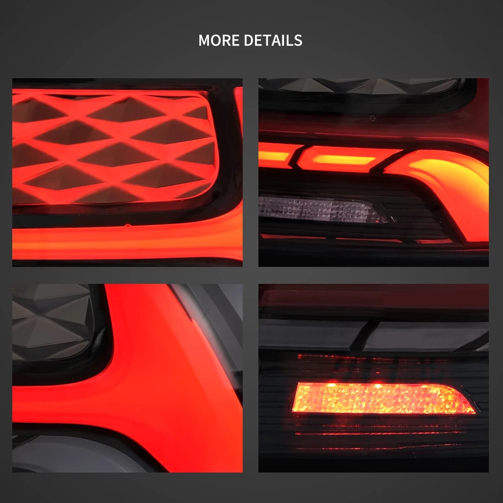 VLAND 17-22 Tesla Model 3 & 20-22 Tesla Model Y Lightbar LED DRL Rear Lights
