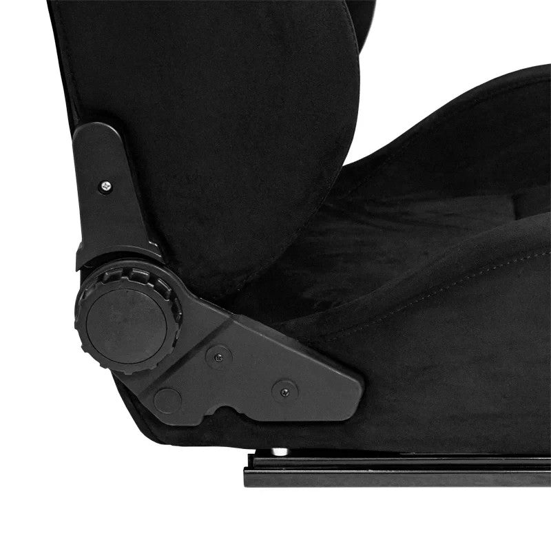 ATST x1 LH Luxe Universal Bucket Seat Black Alcantara Suede Edition + slides