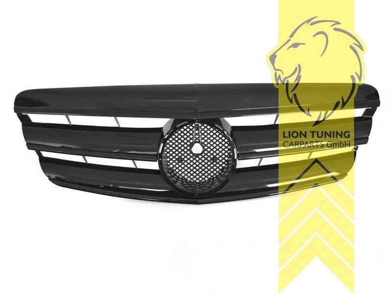 LTG radiator grille Mercedes S-Class W221 glossy black glossy black grill 05-09