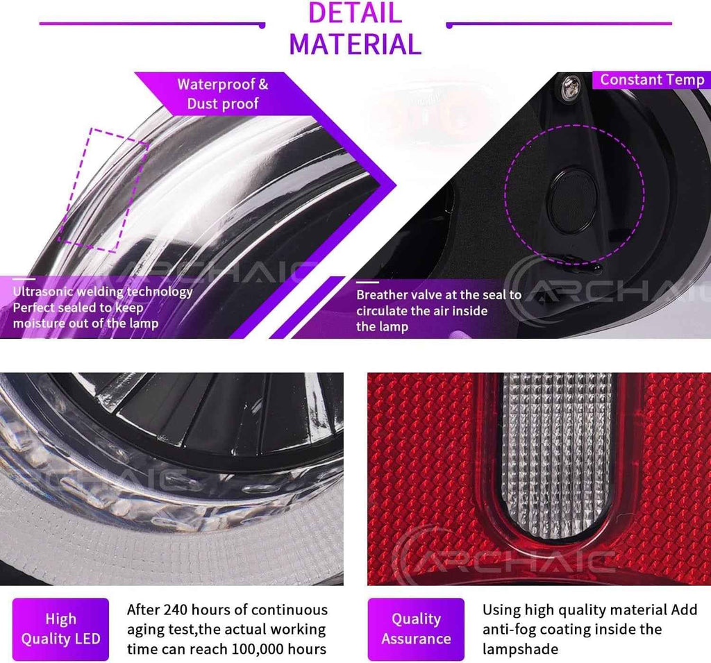 AC Pair LED DRL Rear lights Tail Lamps 09-15 Mazda MX-5 MK3 NC2 NC3 Miata LHD