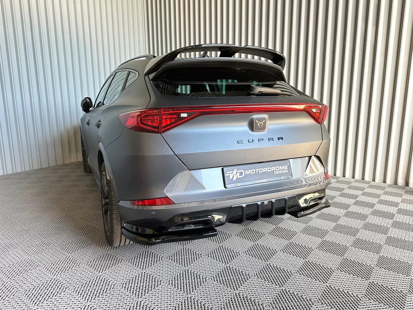 Motordrome Rear Diffuser Splitter V.1 Cupra Formentor Mk1 Facelift Gloss Black