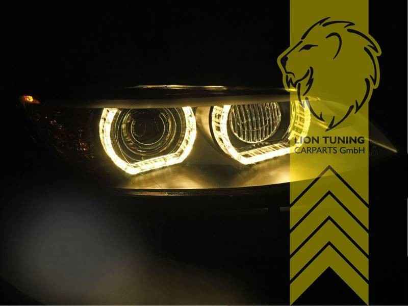 LT Pair LED DRL XENON Headlights BMW E92 Coupe E93 Convertible M3 GTS Black LHD