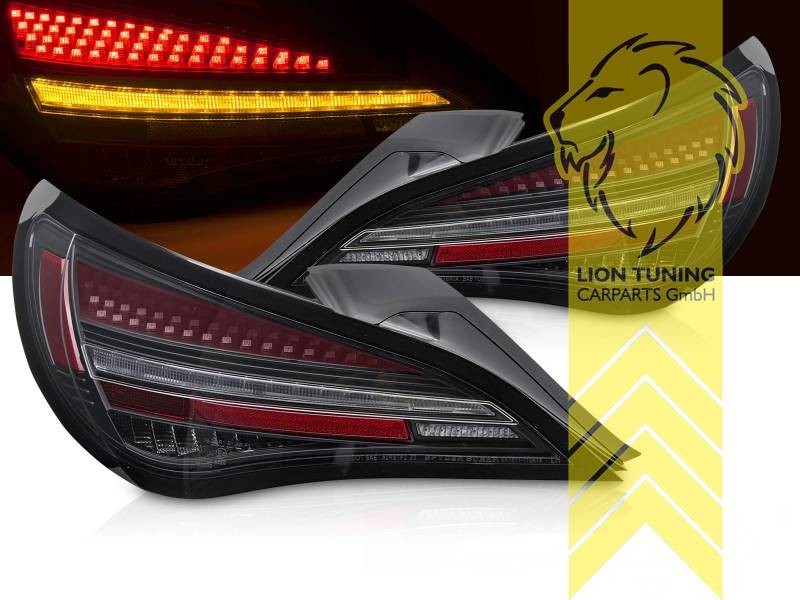 LTG Pair LED Rear Lights Tail Lamps Mercedes CLA C117 Facelift 13-18  black LHD