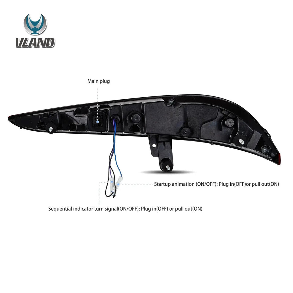 VLAND 19-24 Toyota GR Supra A90 A91 Dynamic Animate Lightbar LED DRL Rear Lights
