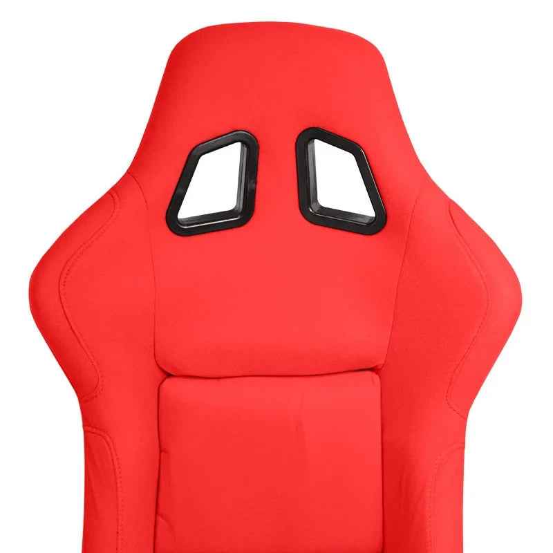 ATST x1 MO Universal Fixed Hard Back Bucket Seat Red HD Textile Fabric + slides