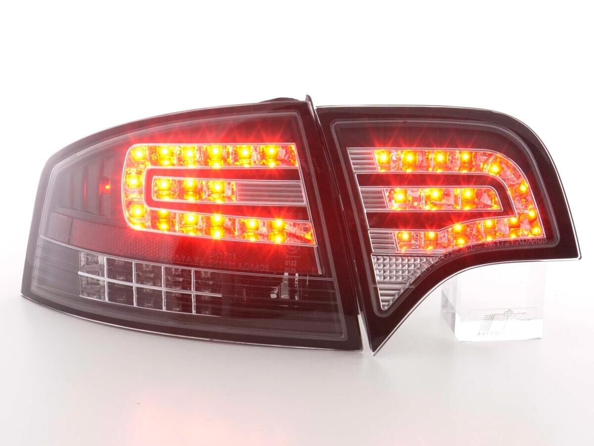 FK Pair  LED DRL Lightbar Rear Lights Audi A4 S Saloon B7 8E 04-07 black LHD