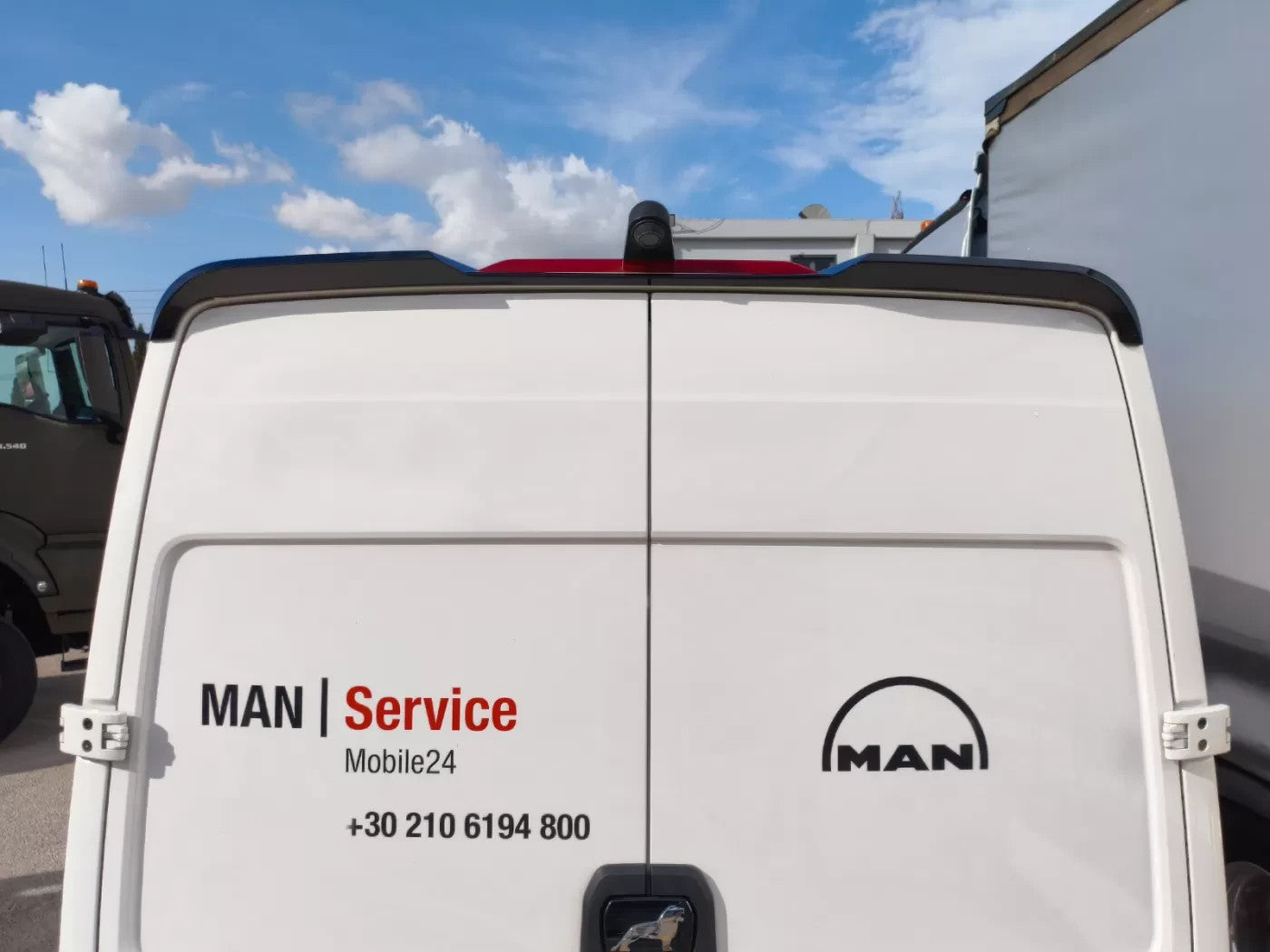 Motordrome Rear Wing Roof Spoiler VW Crafter Mk2 MAN TGE High Roof H2 17+ Barn D