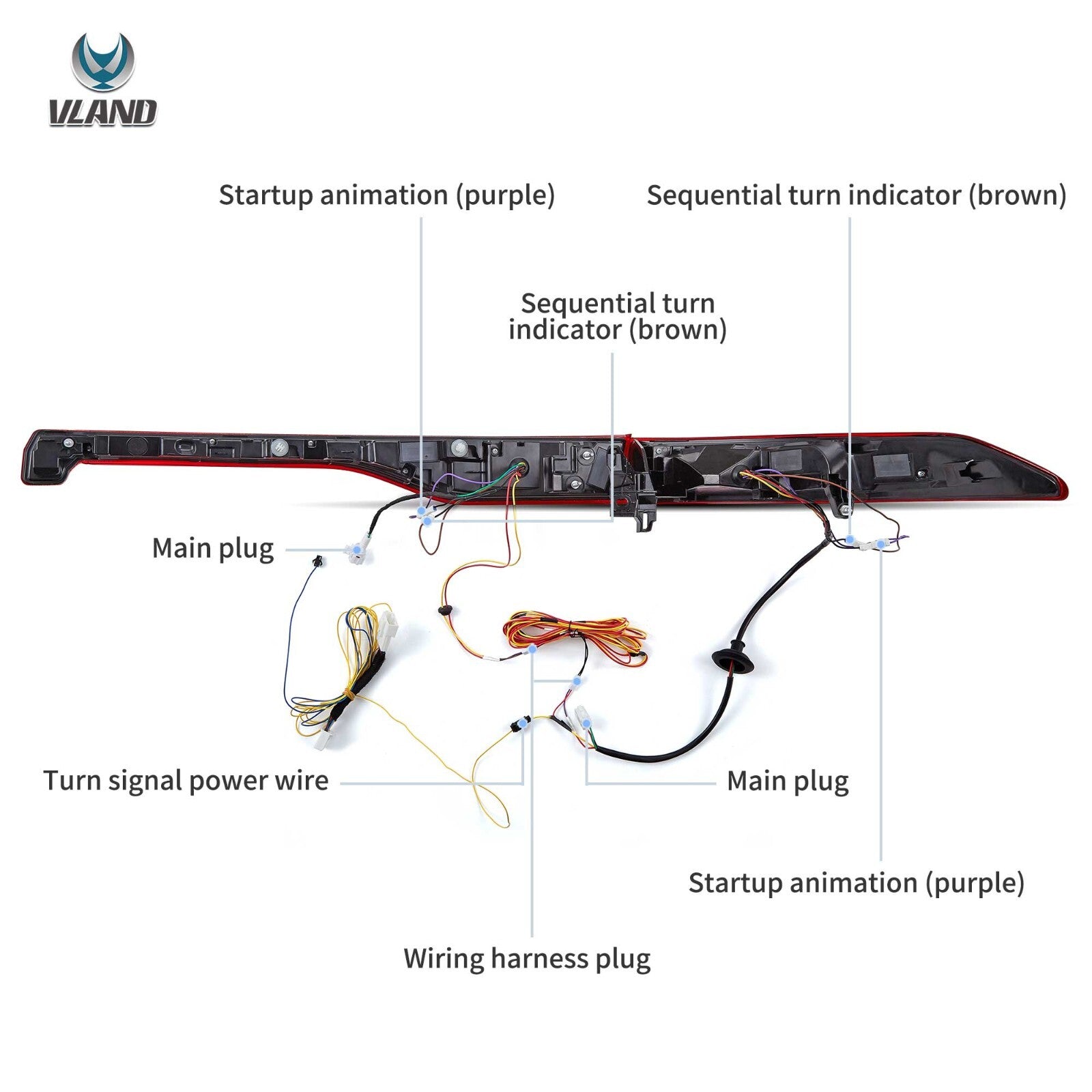 VLAND 2021–2024 Toyota Venza & Toyota Harrier Sequential Rear Tail Lamps Lights