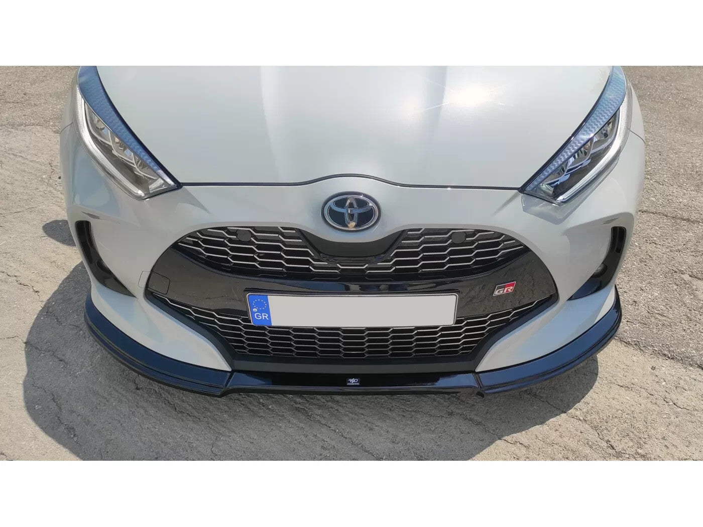 Motordrome Front Bumper Lower Splitter Toyota Yaris Mk4 GR Sport 22+ Gloss Black