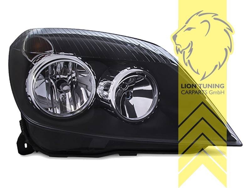 LTG Pair Halogen Headlights Opel Vauxhall Astra H L48 L35 L67 L08 04-10 LHD