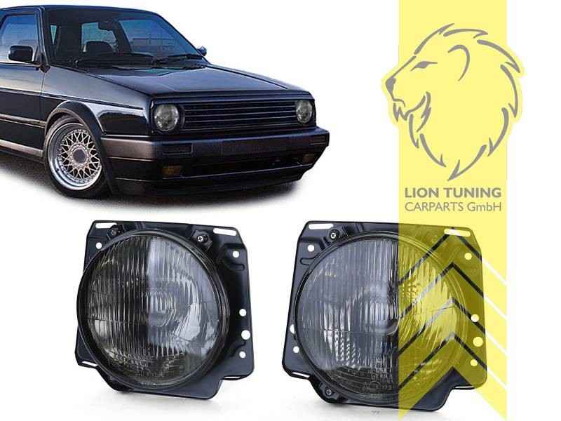 LT Pair Halogen Headlights VW Golf 2 Cabriolet Caddy 19E 1G1 83-92 LHD