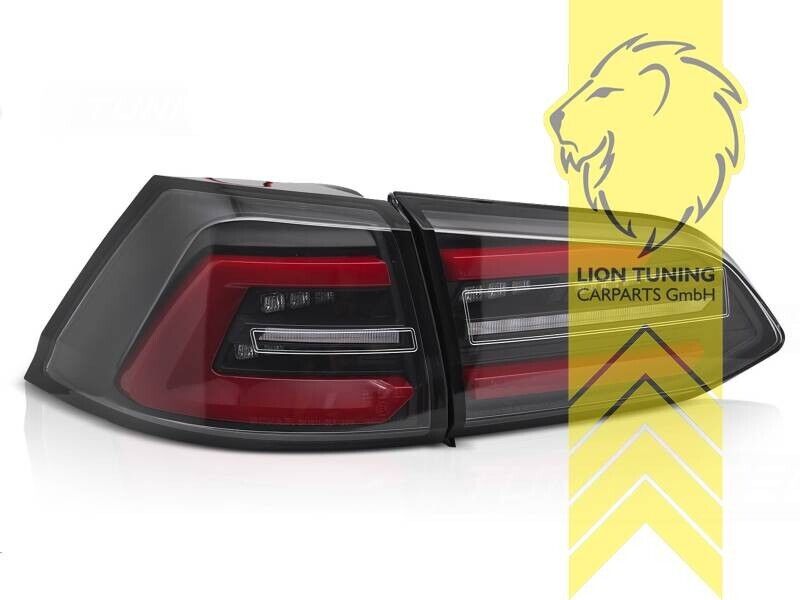LT Set LED REAR LIGHTS LAMPS TAIL VW Golf 7 MK7 17-19 Variant black red LHD