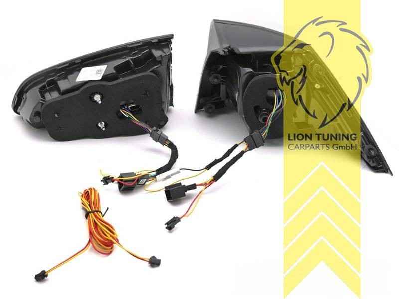 LTG Pair LED 2026 Laser Line Rear Lights VW Golf 7 VII 5G1 12-17 Black Smoke LHD