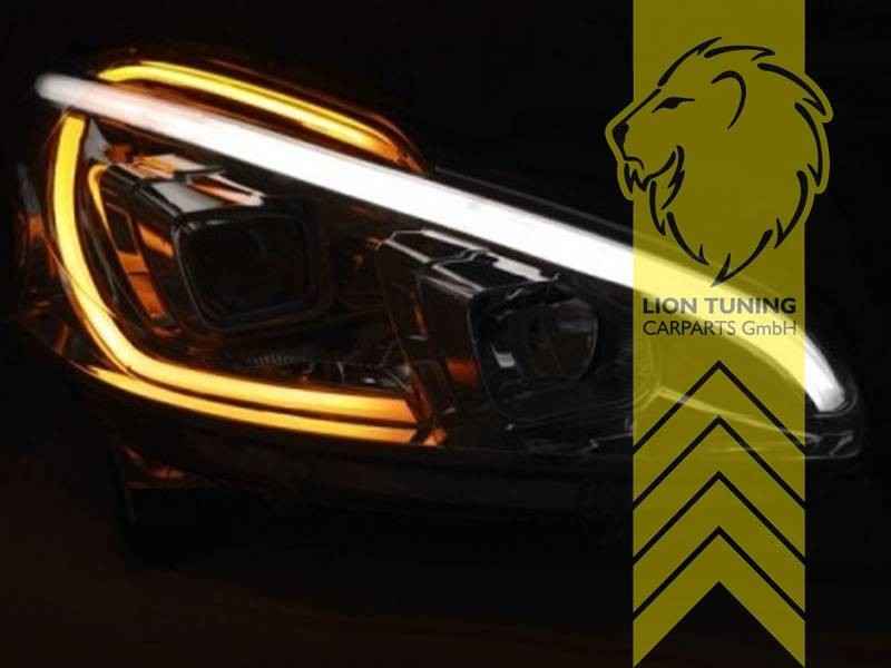 LTG Pair LED DRL Halo Lightbar Headlights Peugeot 208 12-15 LHD