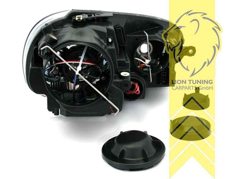 LTG Pair Headlights VW Golf 5 V Jetta 3 GTI look 1K1 1K5 1K2 03-10 black LHD