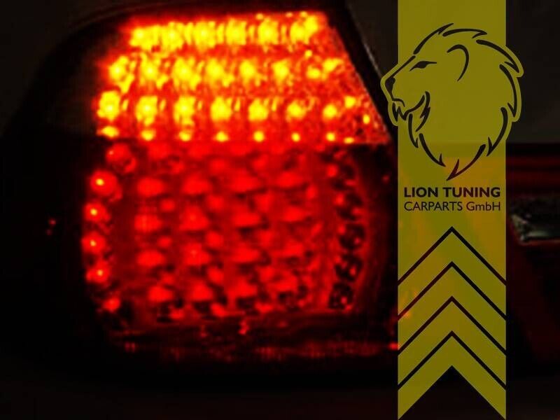 LT Pair LED Lightbar REAR LIGHTS Tail Lamps BMW E46 Coupe 99-03 black smoke LHD