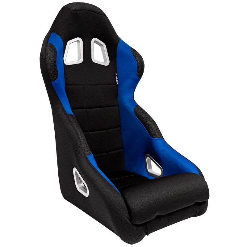 x2 (a Pair) Autostyle Black Blue Fixed Back Car Bucket Seats HD Textile Track Drift Road