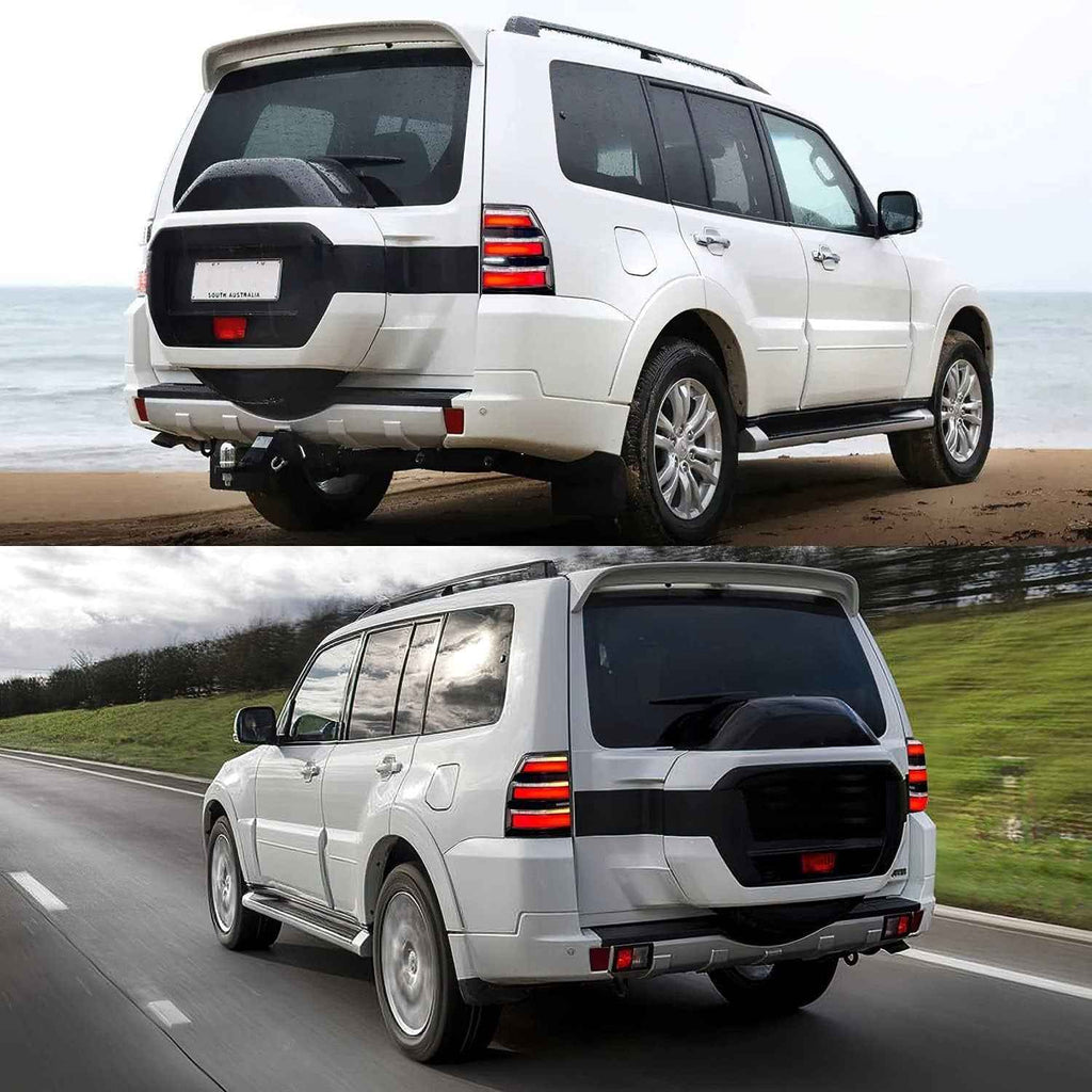 AC Pair Seq LED DRL Rear lights Tail Mitsubishi Pajero Shogun MK4 NS NW 06-21