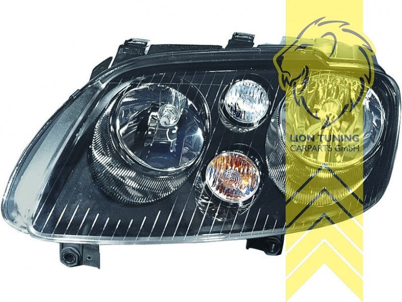 LTG Pair DEPO Halogen Headlights VW Touran Caddy 3 2K 1T1 1T2 03-10  black LHD