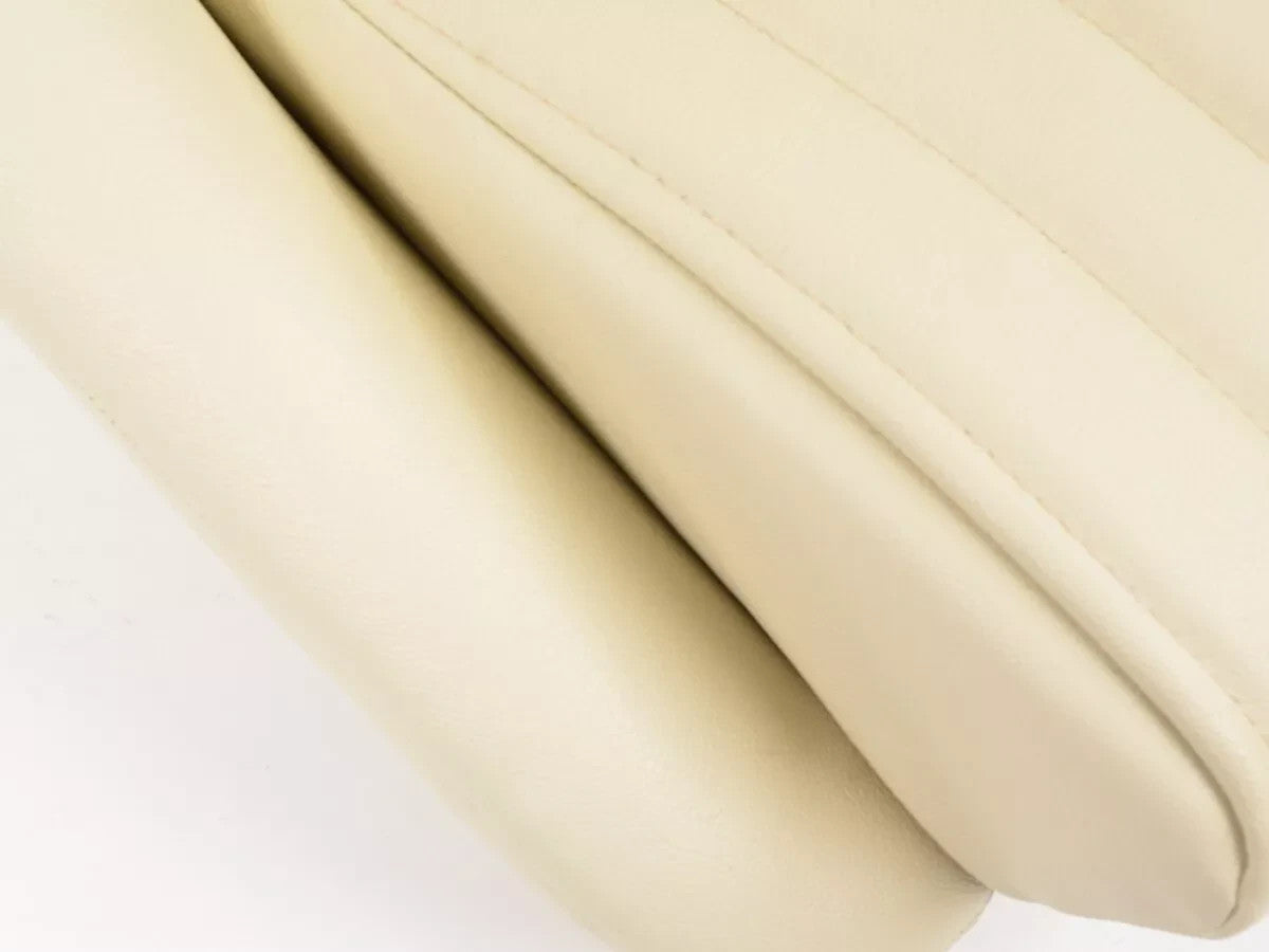 FKA Pair Beige Cream Ivory Bucket Seats Headrests Classic Car Retro Kit Vintage