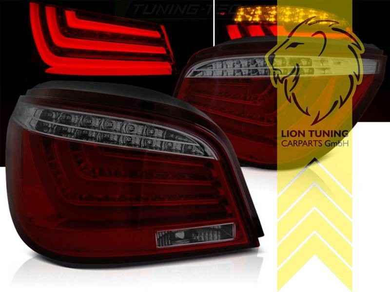 LTG Pair LED Rear Lights Tail Lamps BMW E60 red black smoke 03-07 S85 M5 LHD