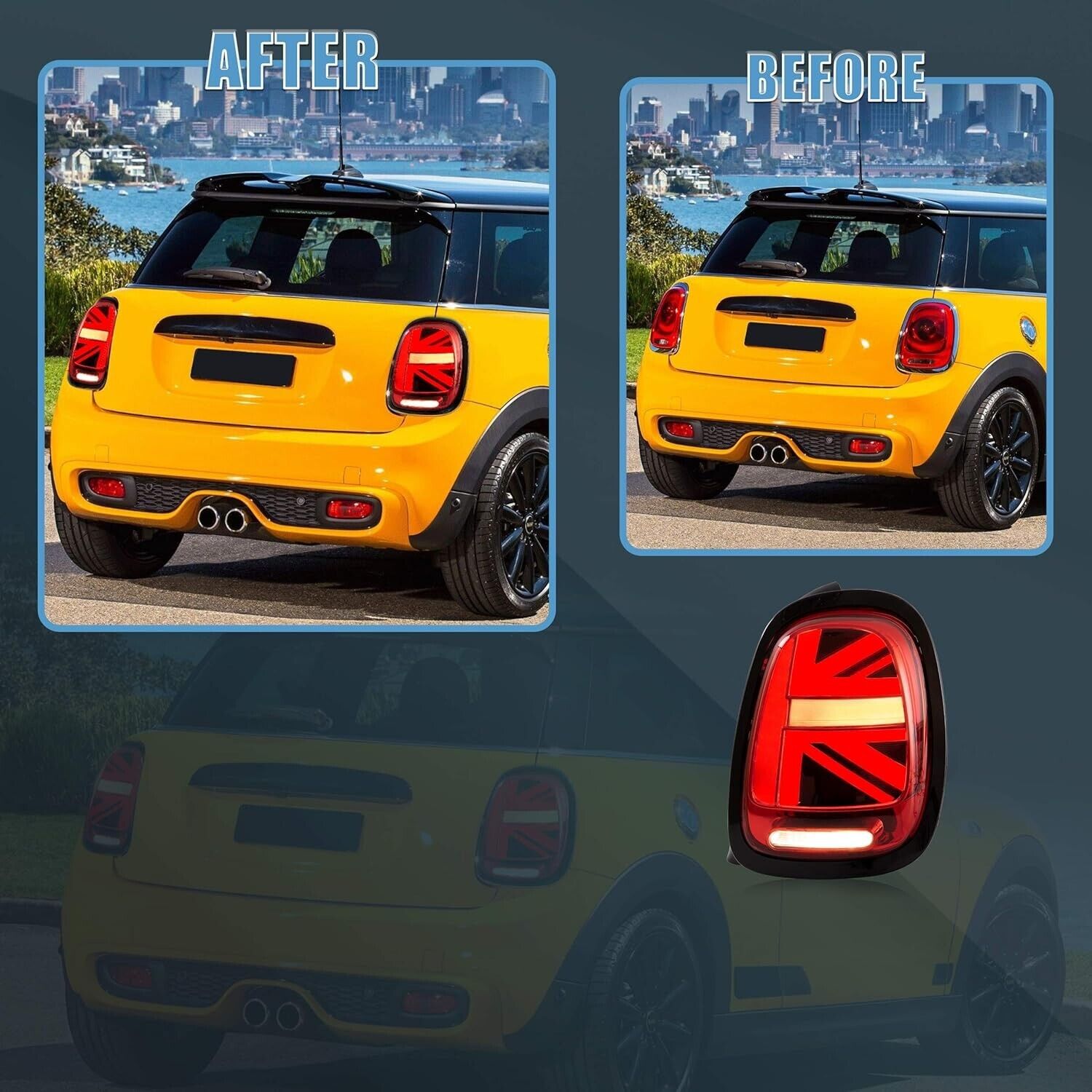 VLAND BMW Mini Cooper F55 F56 F57 2014-2021 Lightbar LED SEQUENTIAL Rear Lights