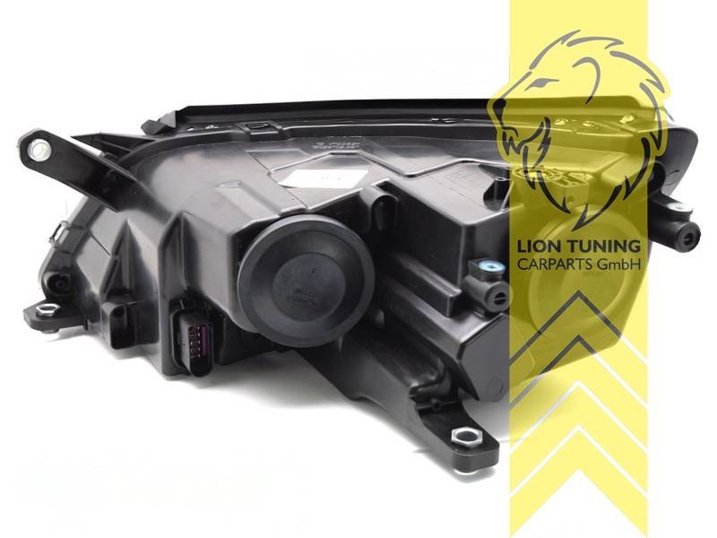 LTG Pair LED DRL Lightbar Headlights VW Tiguan 5N 07-11 black LHD EXPORT ONLY