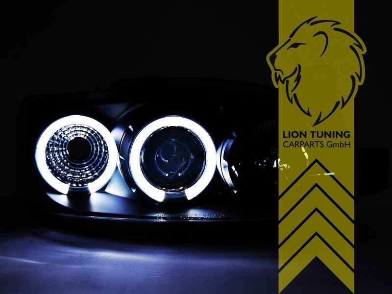 LTG Pair LED DRL Halo Headlights Ford Escort 7 VII Saloon Estate Cabrio 95+ LHD