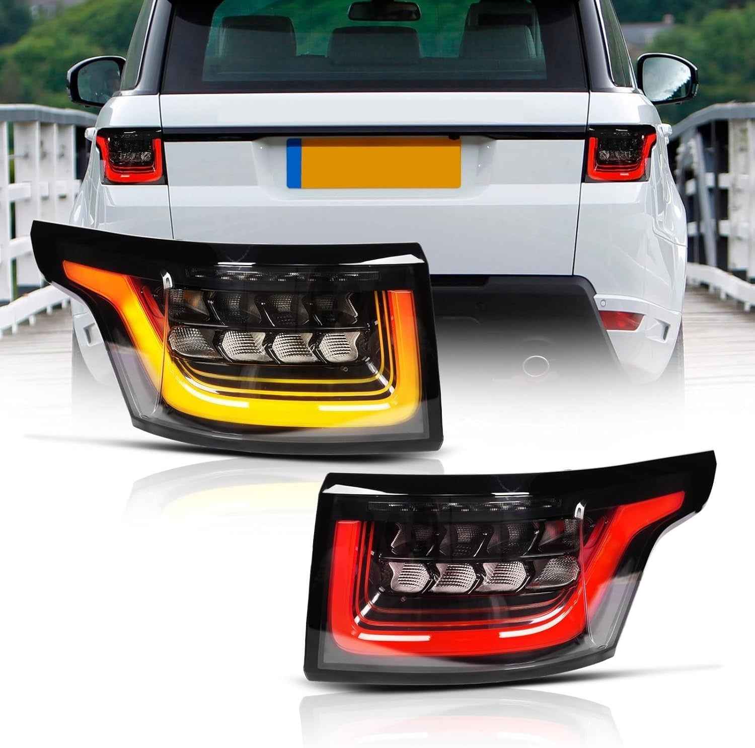 AC Pair LED DRL Rear lights Tail Lamps Range Rover Sport L494 MK2 SVR HST 13-22