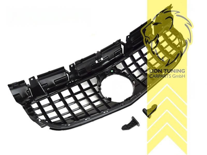 LTG radiator bumper grille Mercedes SLK R172 16-20 glossy black ABS