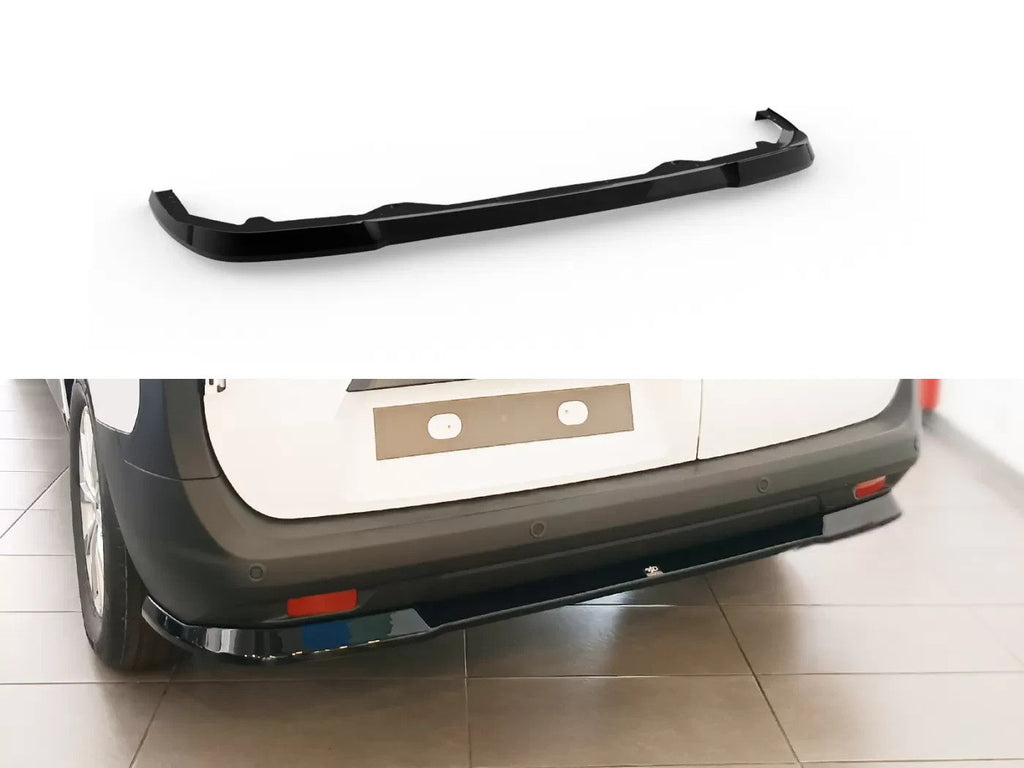 Motordrome Design Rear Bumper Splitter Diffusor Ford Transit Courier Mk2 Gloss