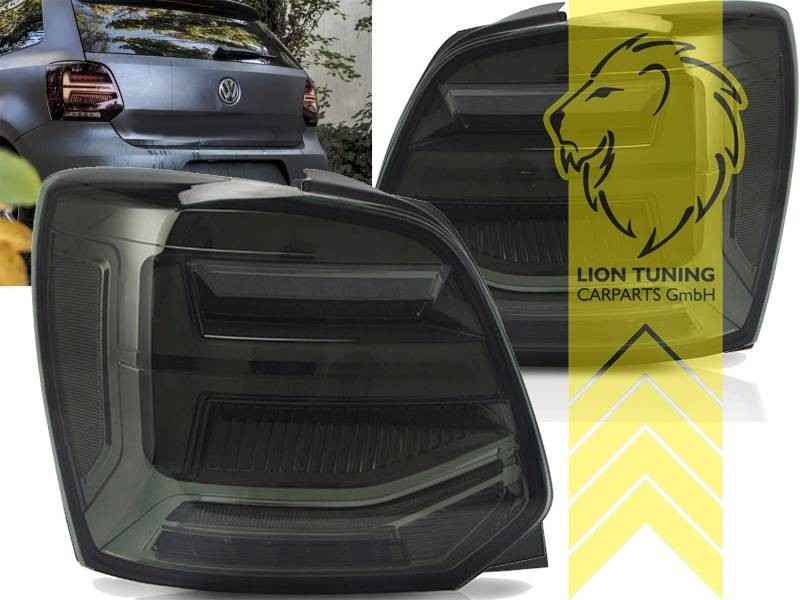 LTG Pair LED Dynamic Rear Lights Tail Lamps VW Polo 6R 6C 09-17 smoke LHD