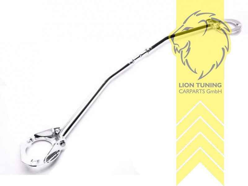 LTG Polished Aluminum Strut Brace BMW E46 Sedan Touring Coupe Cabrio 98-07