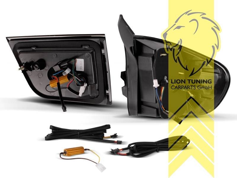 LTG DEPO LED Rear Lights Tail Lamps BMW E70 X5 M 07-13 black + LCI LHD