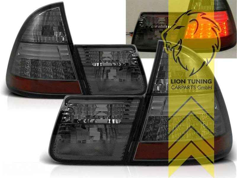 LTG Pair LED Rear Lights Tail Lamps BMW E46 Touring smoked 99-05 LHD EXPORT ONLY