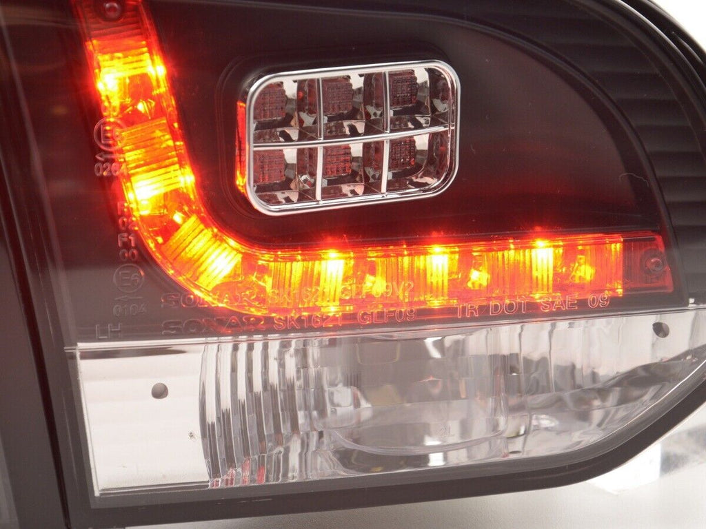 FK Pair LED Lightbar Rear Lights VW Golf 6 MK6 1K 08-12 smoke black RHD