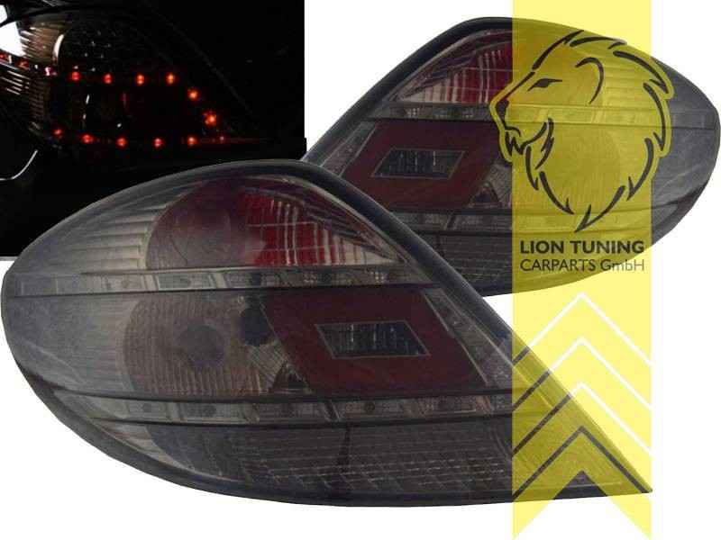 LTG LED Lightbar Rear Lights Tail Lamps Mercedes SLK R171 + FL 04-11 black LHD