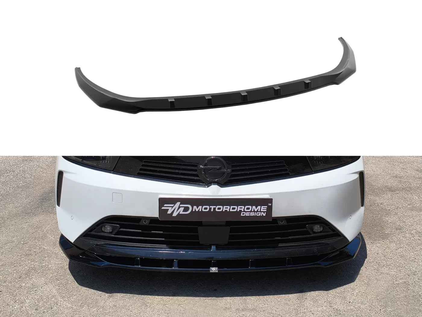 Motordrome Rear Splitter Diffusor Opel Vauxhall Astra L - Black Gloss ABS