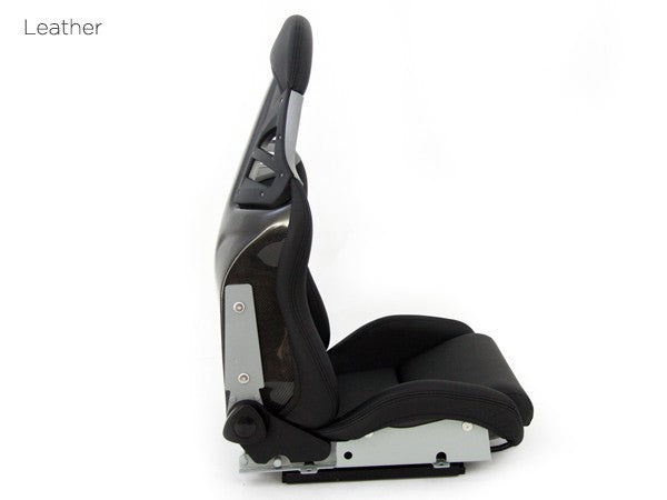 DTK Pair Universal Aftermaket PORSCHE Style 4 Bucket Seats black Synth L slides