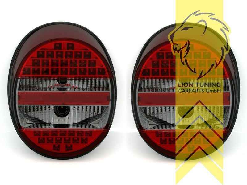 LTG Pair LED Rear Lights Lamps VW Beetle 15 49-03 red black LHD