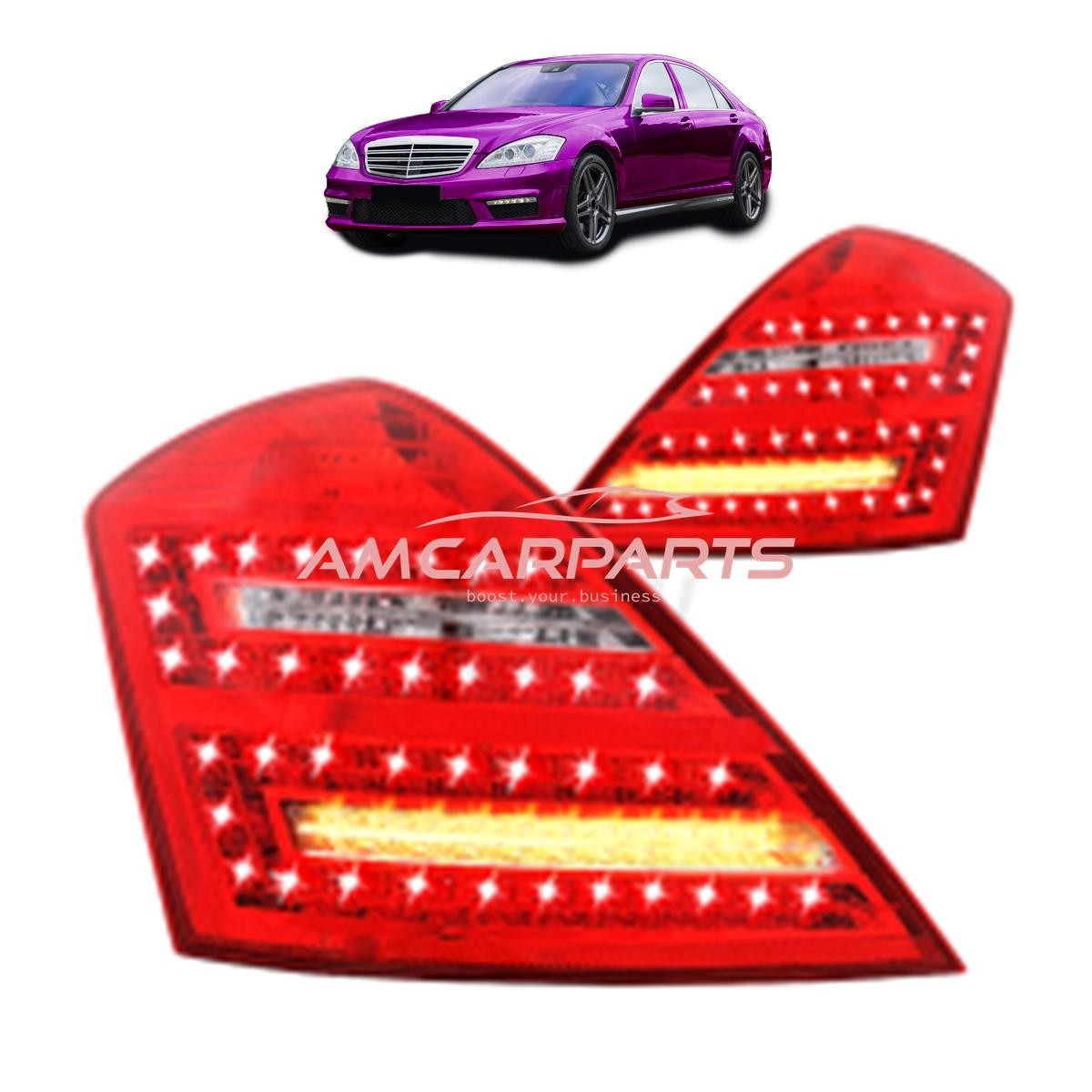 AMCP Pair LED Rear Lights Tail Lamps MERCEDES S-Class W221 07-10 LHD