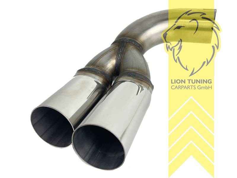 LTG Stainless steel exhaust tailpipe Pipe BMW F30 F31 F32 F33 F36 70mm diesel