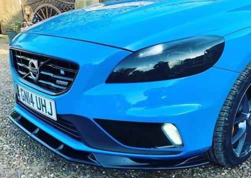 DTST UK Volvo V40 R-Design VR Front Bumper Lower Splitter Gloss Black 2012+