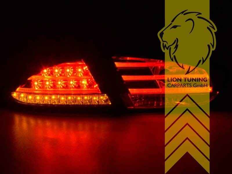 LTG Pair LED Rear Lights Tail Lamps Seat Leon 1P Facelift 09-12 red white LHD